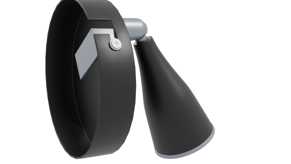 Sleek Wall Mounted Lamp Model - Professional 3D Model Render 10