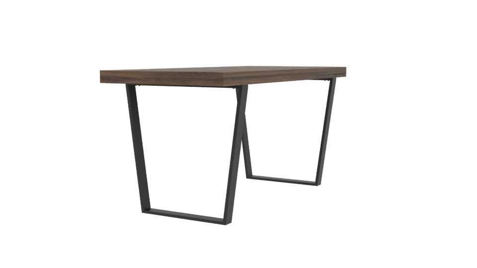 Stylish Wooden Office Table 3D - Professional 3D Model Render 3
