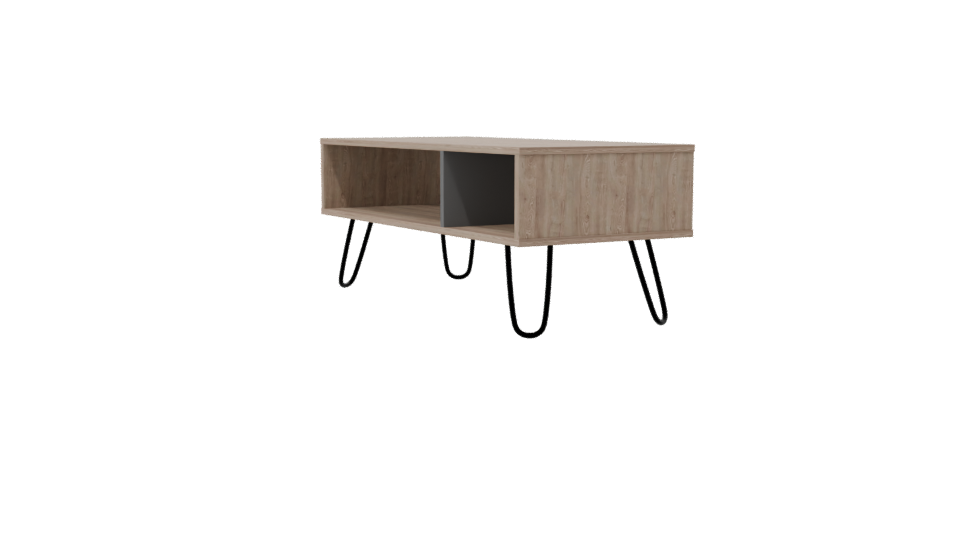 Stylish Wooden Coffee Table 3D - Professional 3D Model Render 7