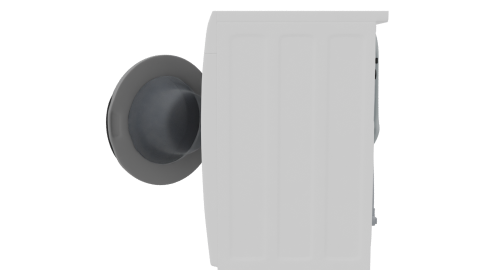 Eco Bubble Washing Machine 3D Model - Professional 3D Model Render 2