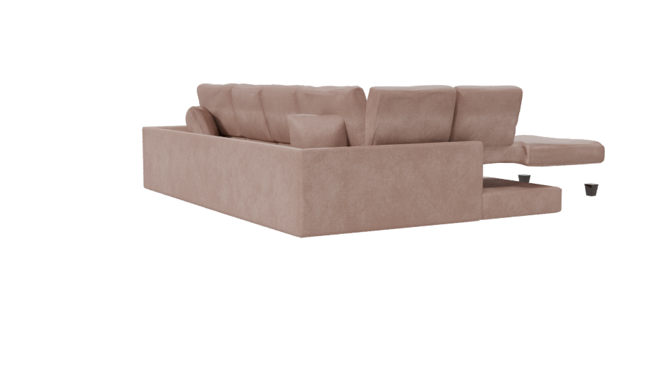 Contemporary L-Shaped Sofa Model - Professional 3D Model Render 7