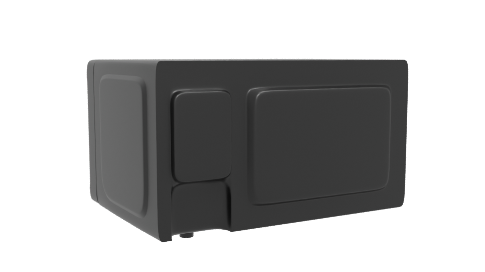 Sleek Kitchen Microwave Model - Professional 3D Model Render 4