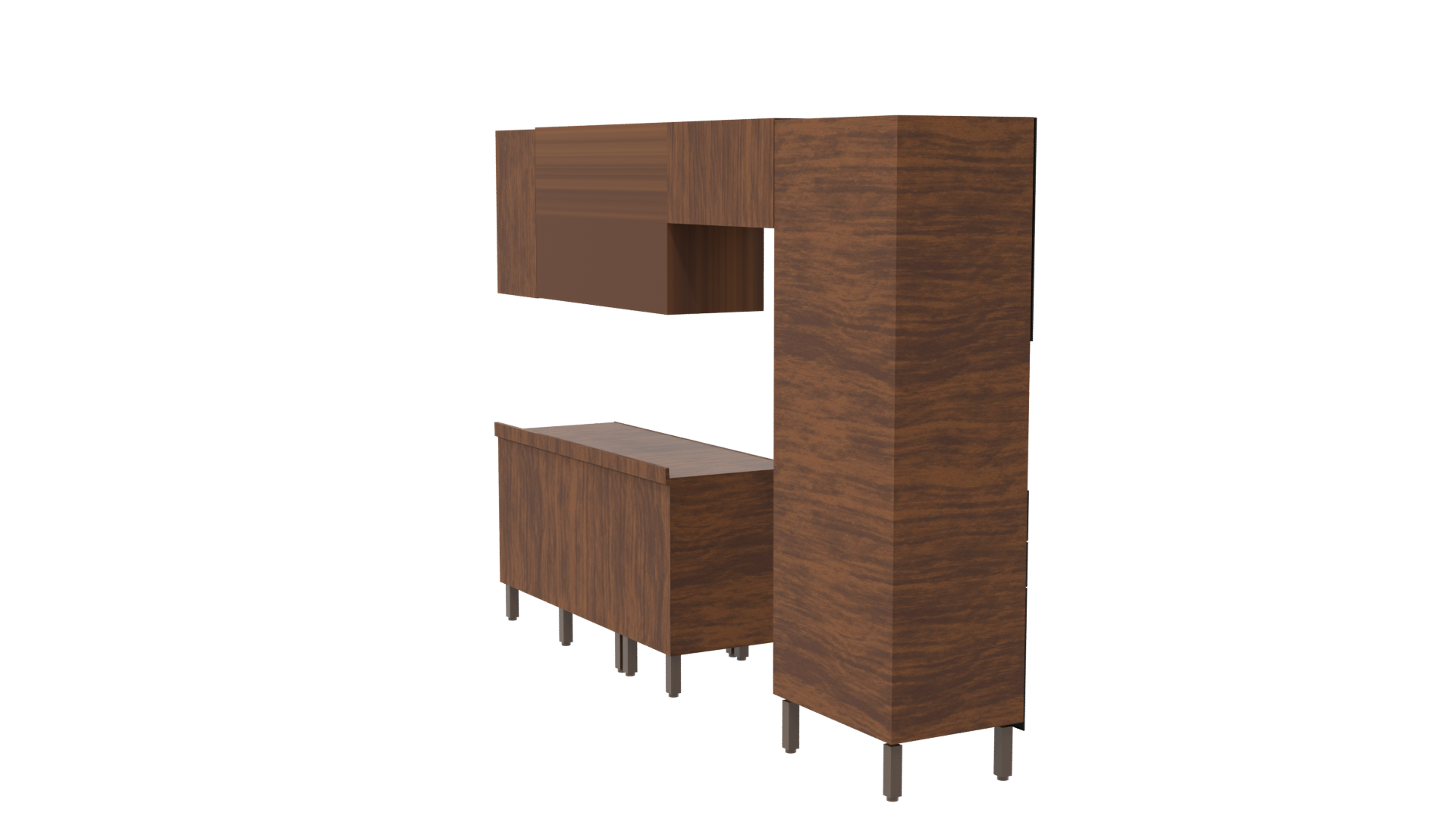 Stylish Kitchen Cabinet Set 3D - Professional 3D Model Render 7