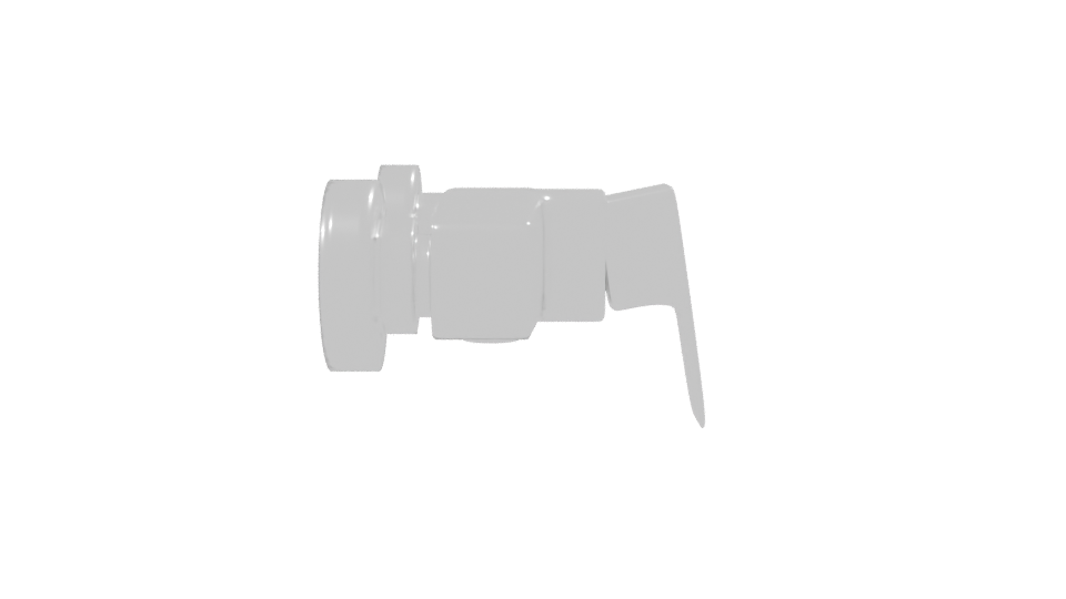 Sleek Modern Wall Hook 3D - Professional 3D Model Render 8