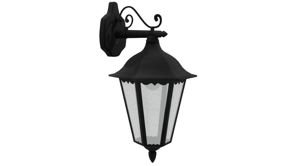 Elegant Wall-Mounted Lantern 3D - Professional 3D Model Render 9