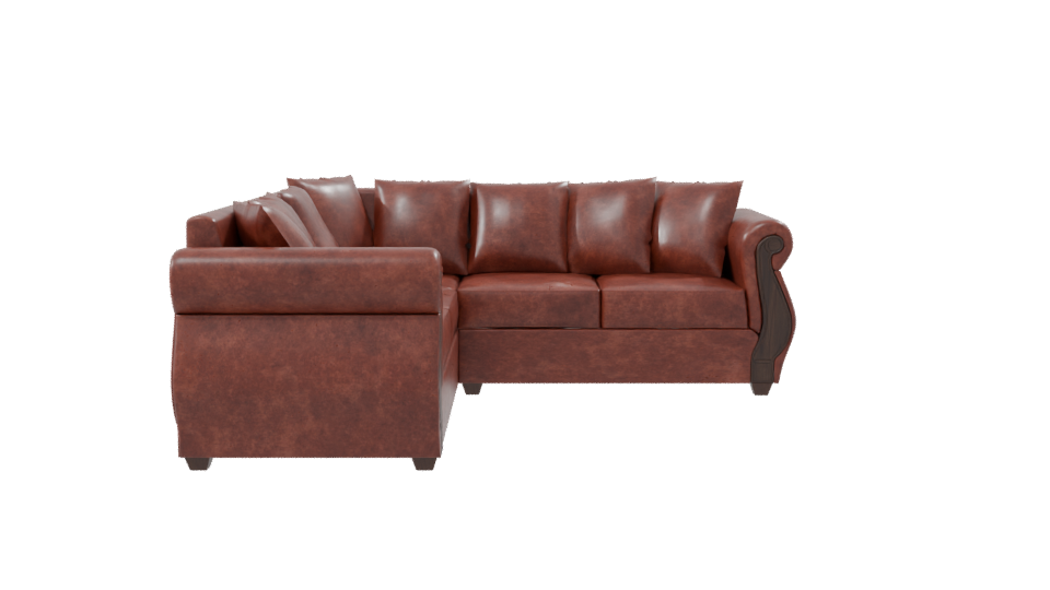 Vintage Leather Sofa Model 3D - Professional 3D Model Render 8