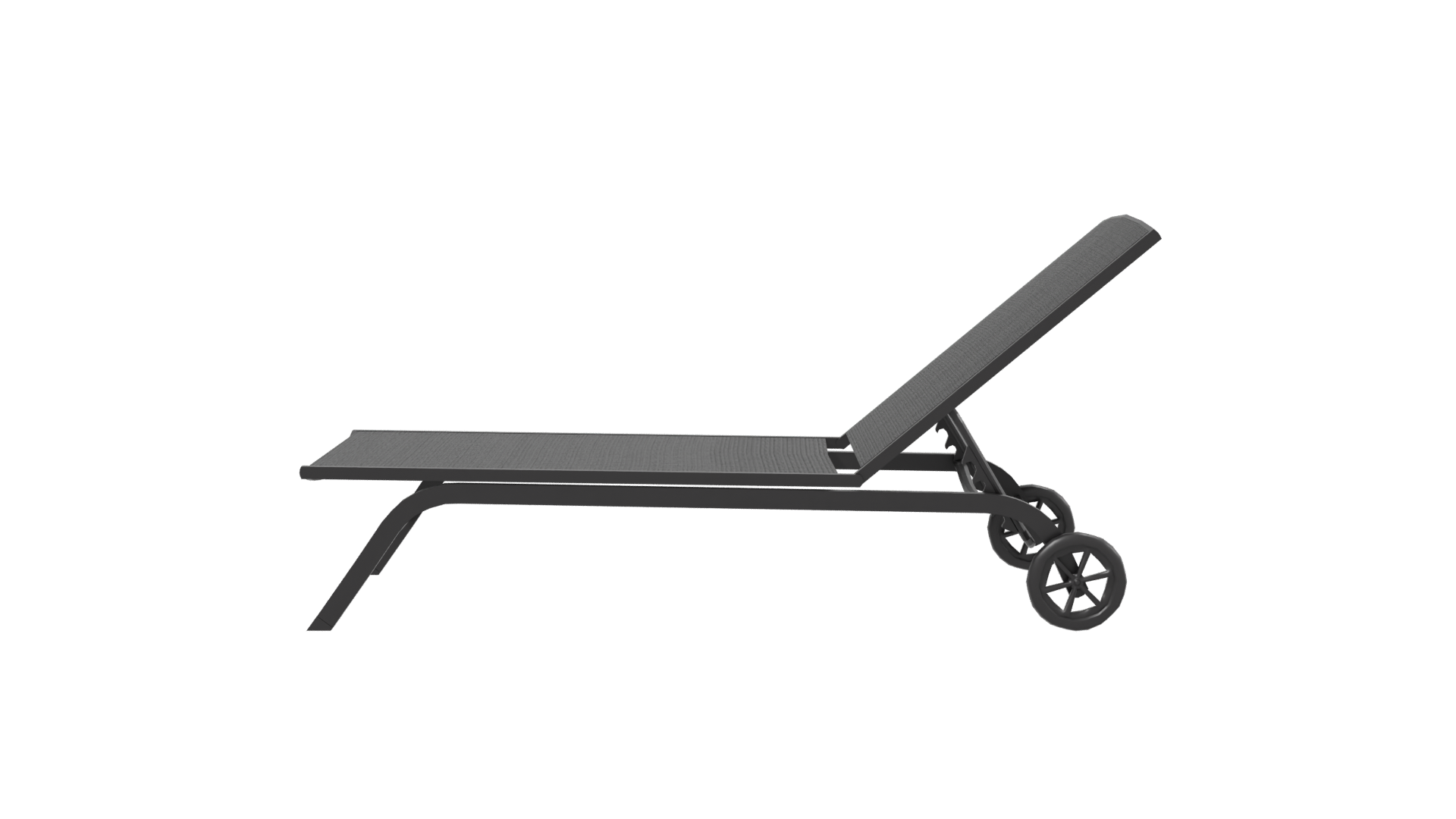 Outdoor Chaise Lounge Chair 3D - Professional 3D Model Render 2