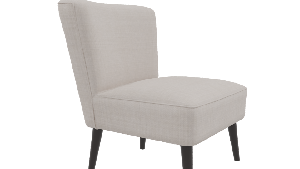 Elegant Modern Accent Chair 3D Model - Professional 3D Model Render 9
