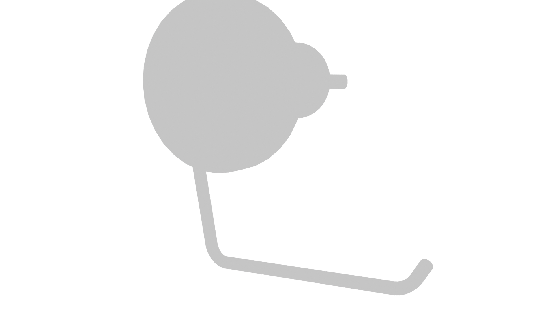 Sleek Bathroom Tissue Holder 3D - Professional 3D Model Render 6