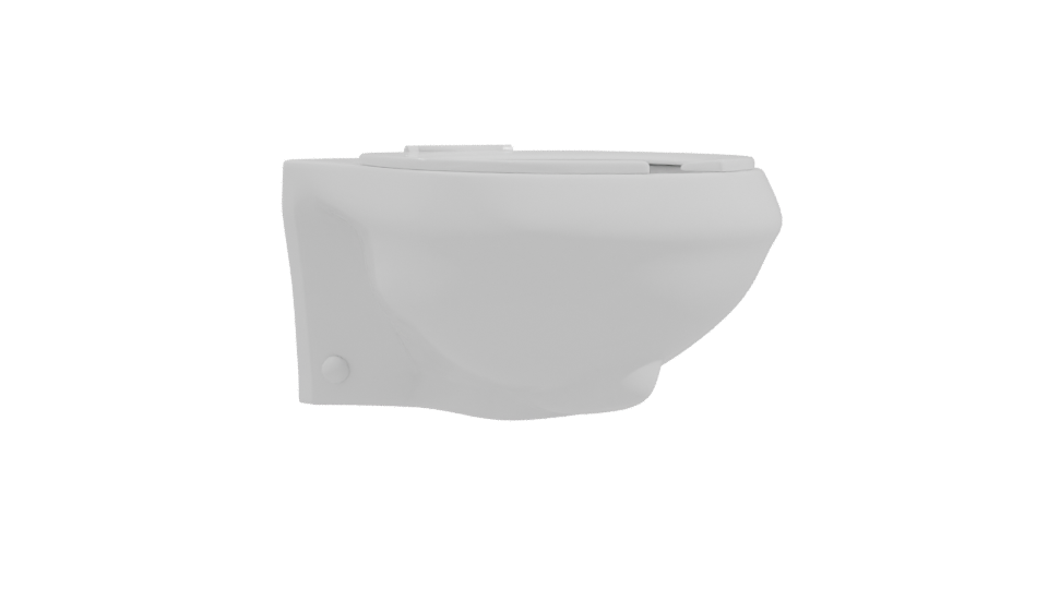 Stylish Modern Toilet Model - Professional 3D Model Render 10