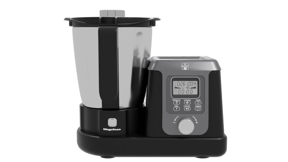 MagChef Black Kitchen Robot 3D - Professional 3D Model Render 11