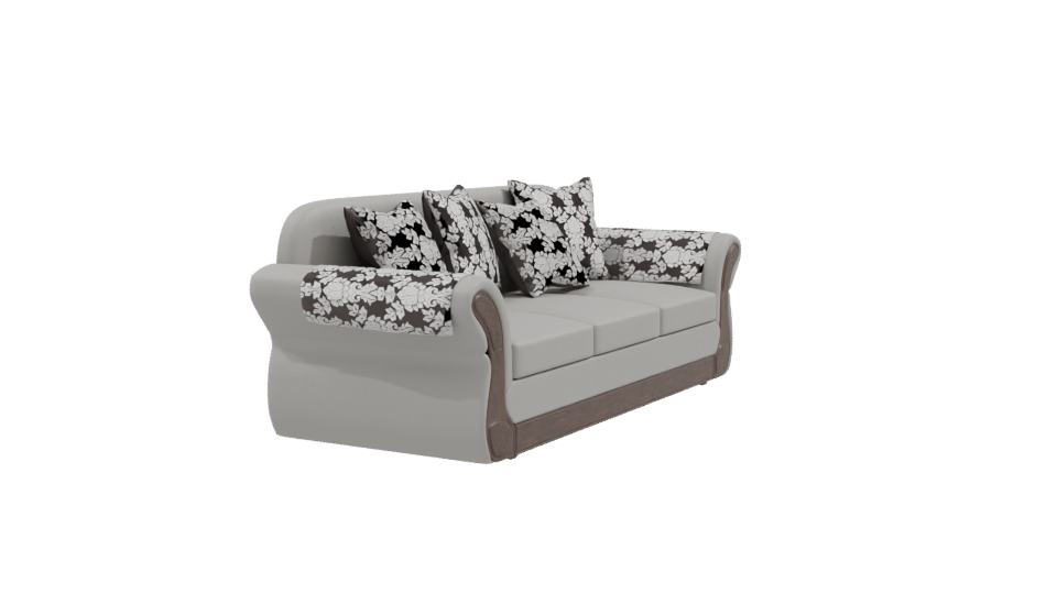 Elegant Fabric Sofa 3D Model - Professional 3D Model Render 9