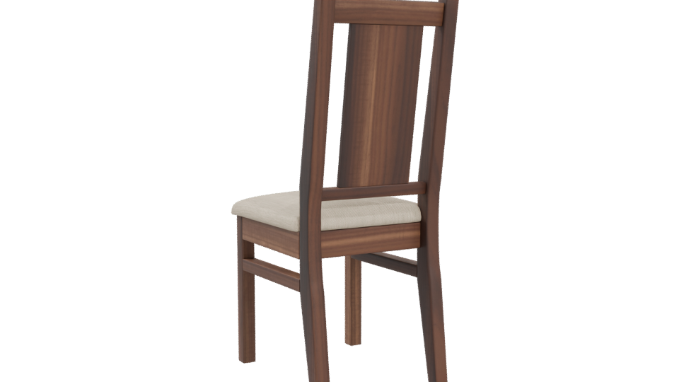 Modern Wooden Chair 3D Model - Professional 3D Model Render 4