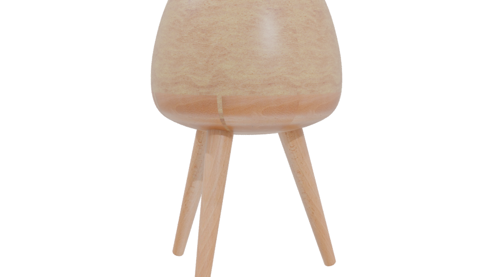 Modern Fiber Planter with Legs 3D - Professional 3D Model Render 4