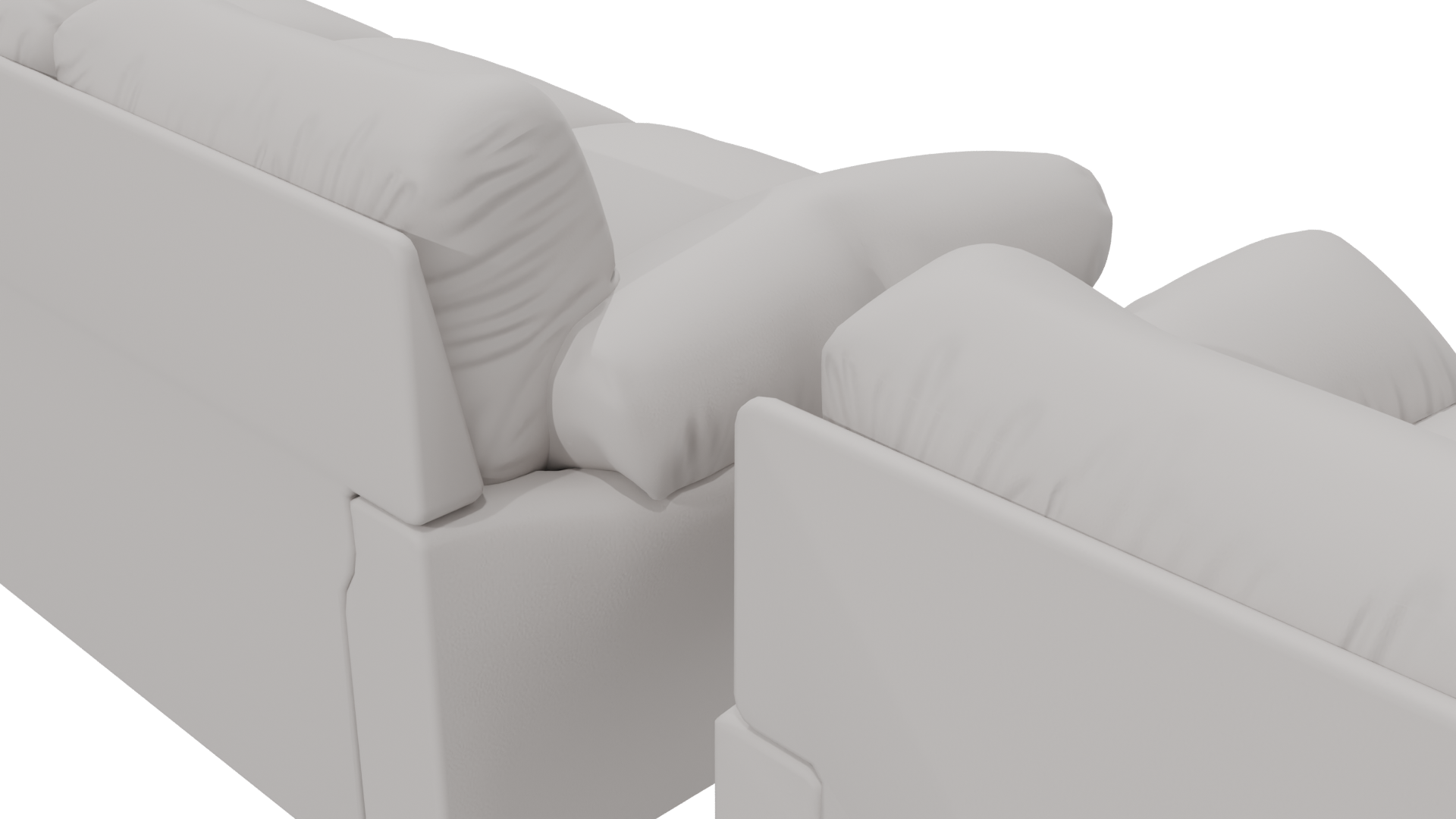Living Room Sofa Set 3D Model - Professional 3D Model Render 3