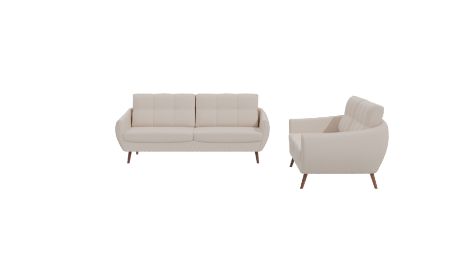 Elegant Modern Sofa Set 3D Model - Professional 3D Model Render 11