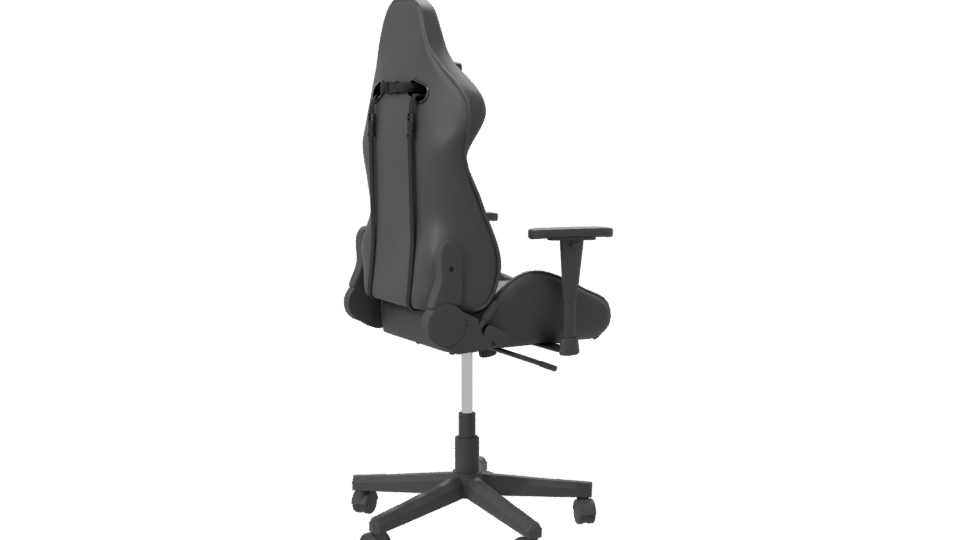Gaming Chair Model with Green Accents - Professional 3D Model Render 7