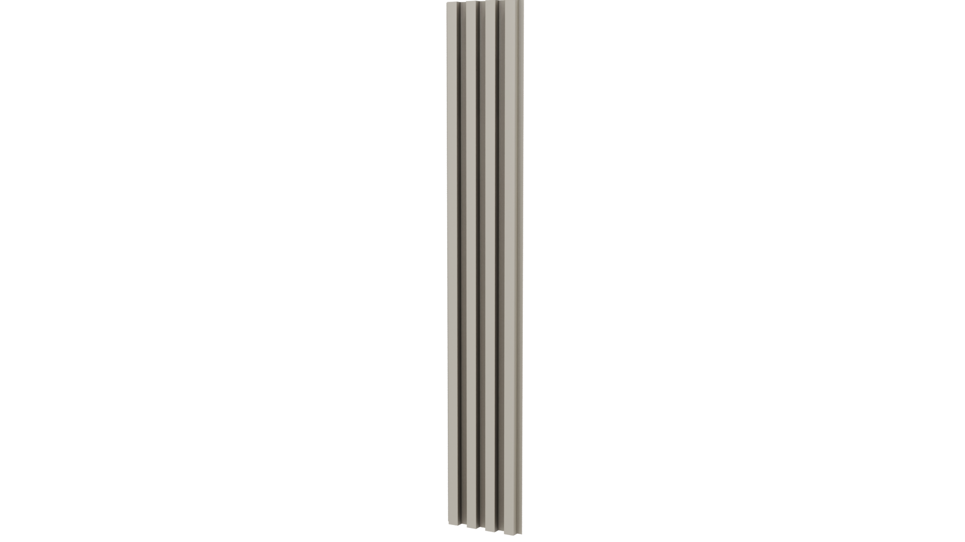 Vertical Slatted Wall Panel Model - Professional 3D Model Render 6
