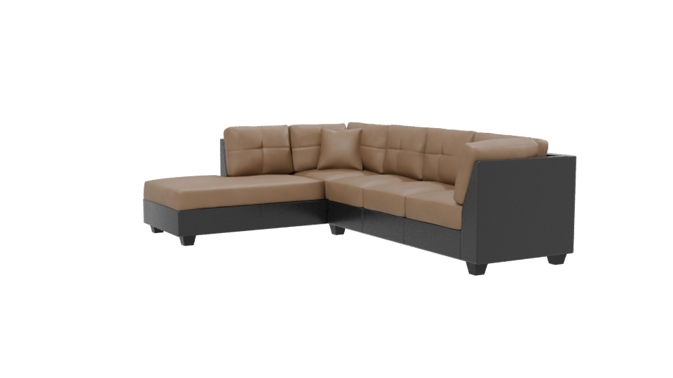 Cozy Sectional Sofa 3D Model - Professional 3D Model Render 13