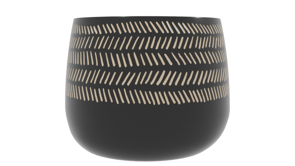 Stylish Decorative Pot Model - Professional 3D Model Render 2