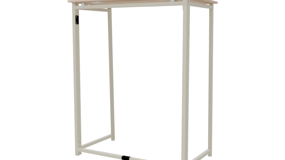 Foldable Metal-MDF Desk 3D - Professional 3D Model Render 6