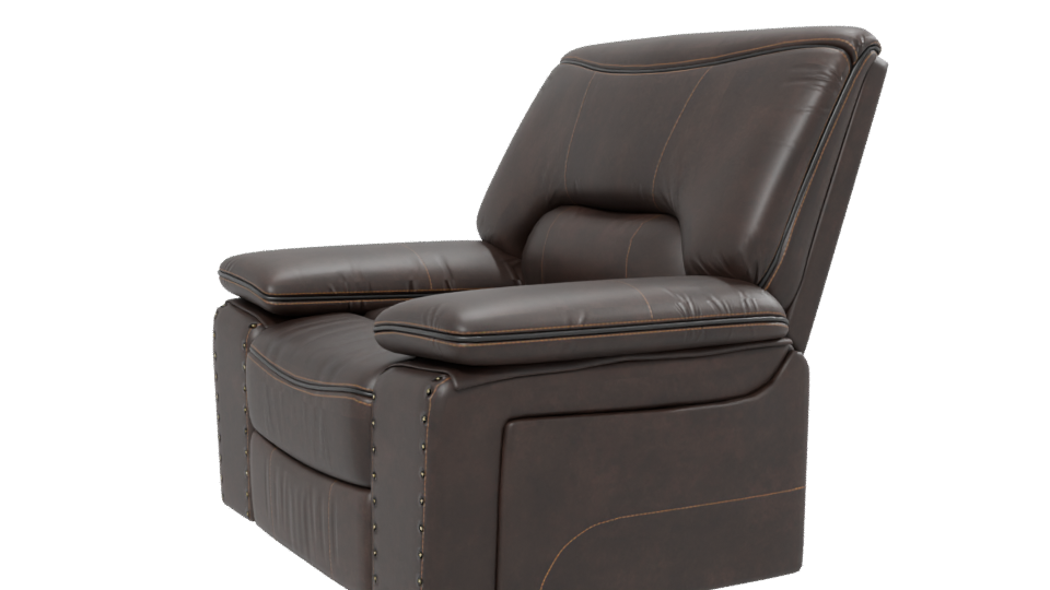 Luxurious Leather Recliner 3D Model - Professional 3D Model Render 13