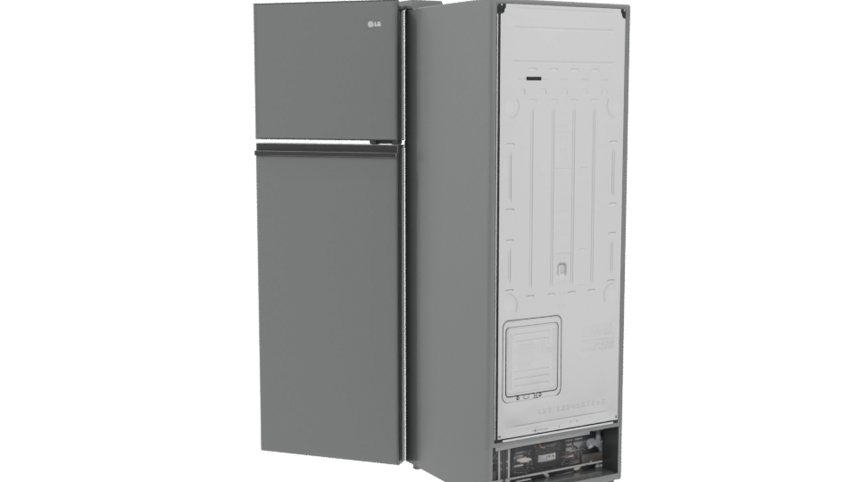 Realistic Household Refrigerator 3D Model - Professional 3D Model Render 4