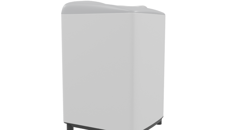 Compact Modern Washing Machine 3D Model - Professional 3D Model Render 9