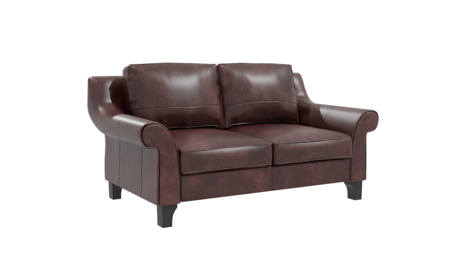 Brown Leather Sofa 3D Model - Professional 3D Model Render 10