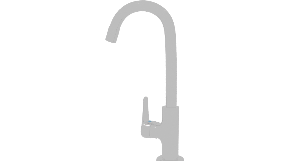 Stylish Kitchen Faucet 3D Model - Professional 3D Model Render 3