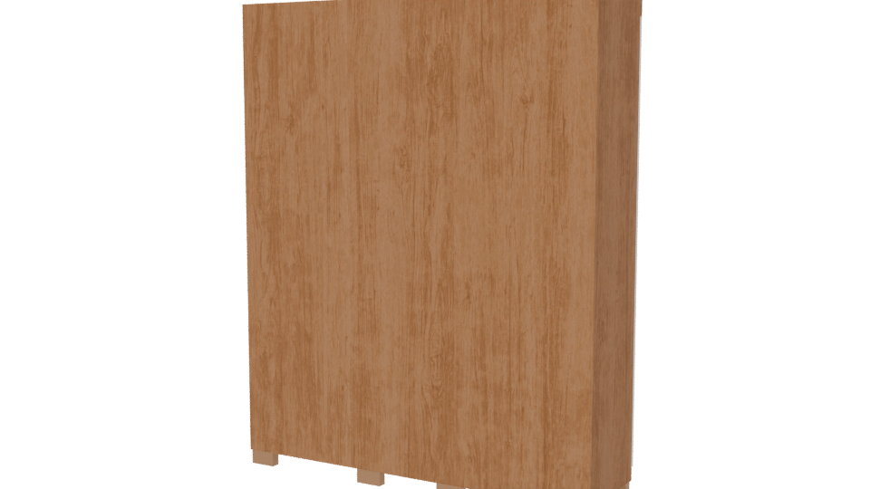 Stylish Wooden Wardrobe 3D Model - Professional 3D Model Render 6