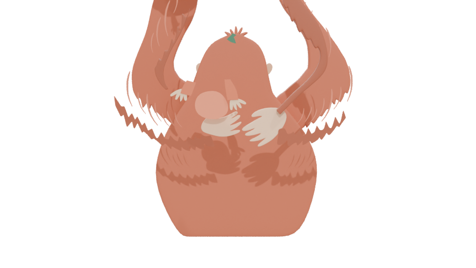 Whimsical Cartoon Animal Family 3D Model - Professional 3D Model Render 5