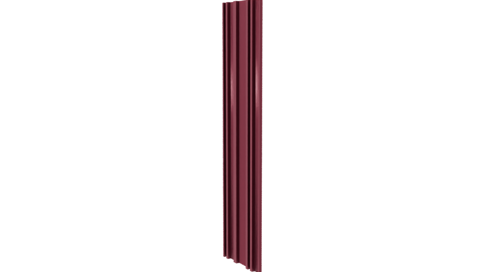 Stylized Vertical Wood Panel 3D - Professional 3D Model Render 7