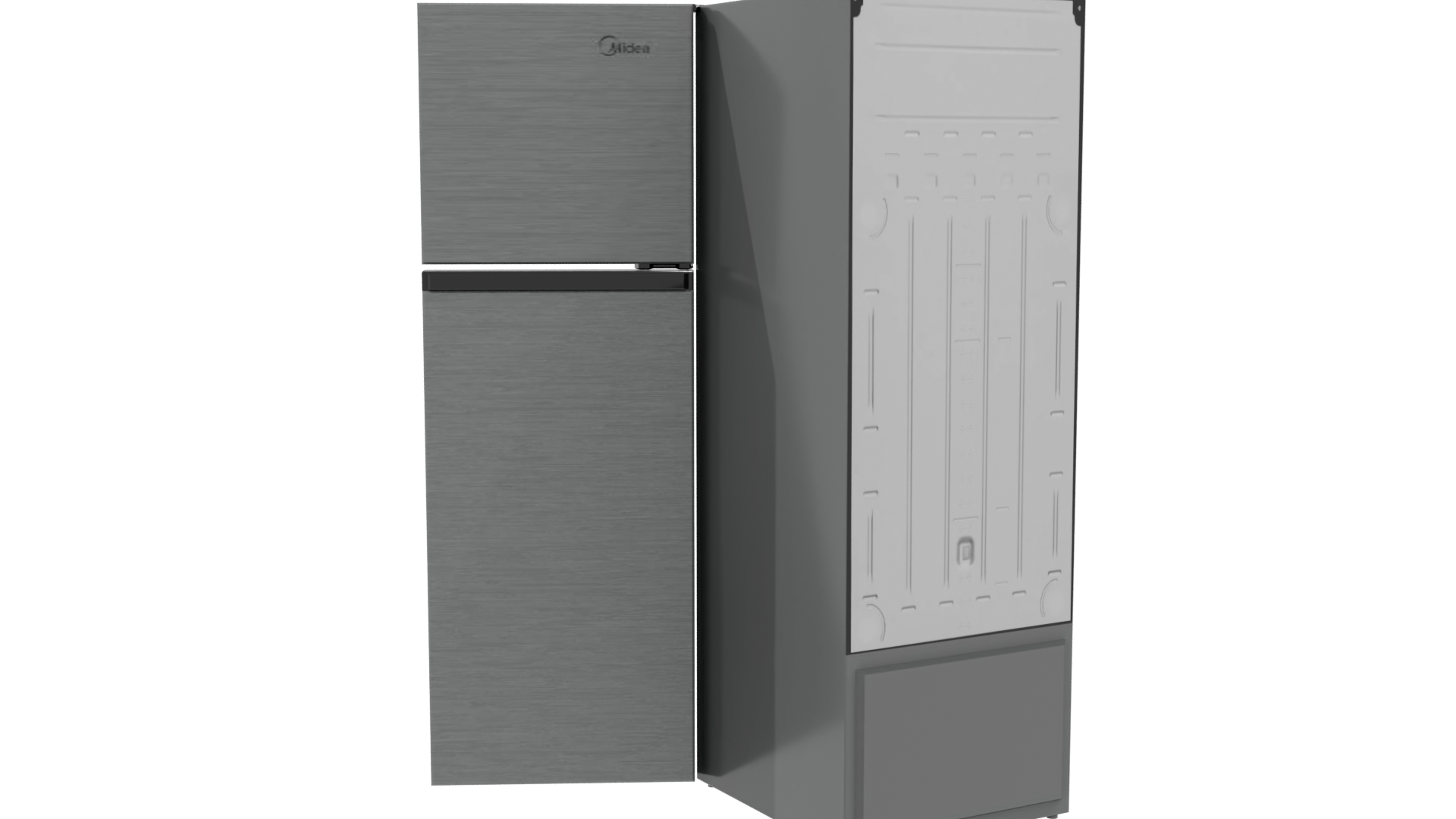 Elegant White Refrigerator 3D Model - Professional 3D Model Render 4