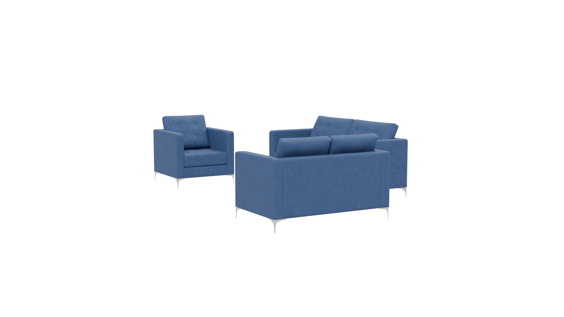 Living Room Sofa Set 3D Model - Professional 3D Model Render 13