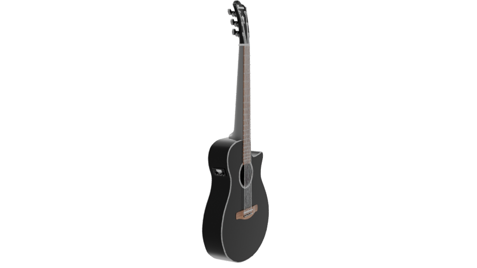 Sleek Acoustic Guitar Model 3D - Professional 3D Model Render 9
