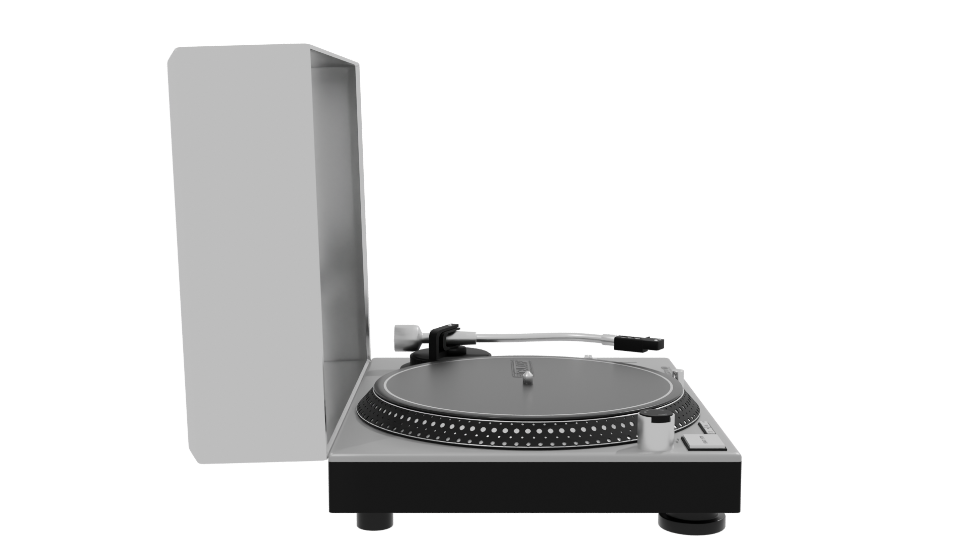 Realistic Vintage Turntable 3D Model - Professional 3D Model Render 8