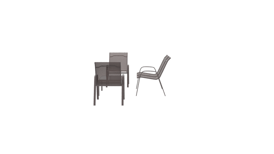Outdoor Patio Seating Set 3D - Professional 3D Model Render 2