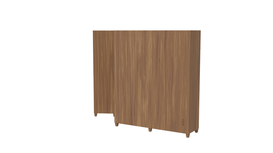 Stylish Wooden Wardrobe Set 3D - Professional 3D Model Render 7