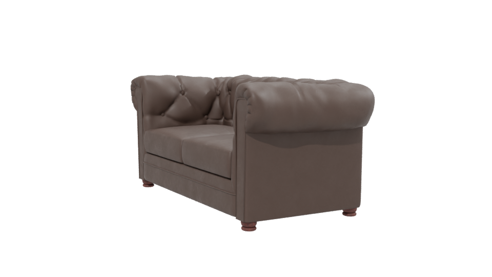 Elegant Vintage Leather Chesterfield Sofa 3D Model - Professional 3D Model Render 13