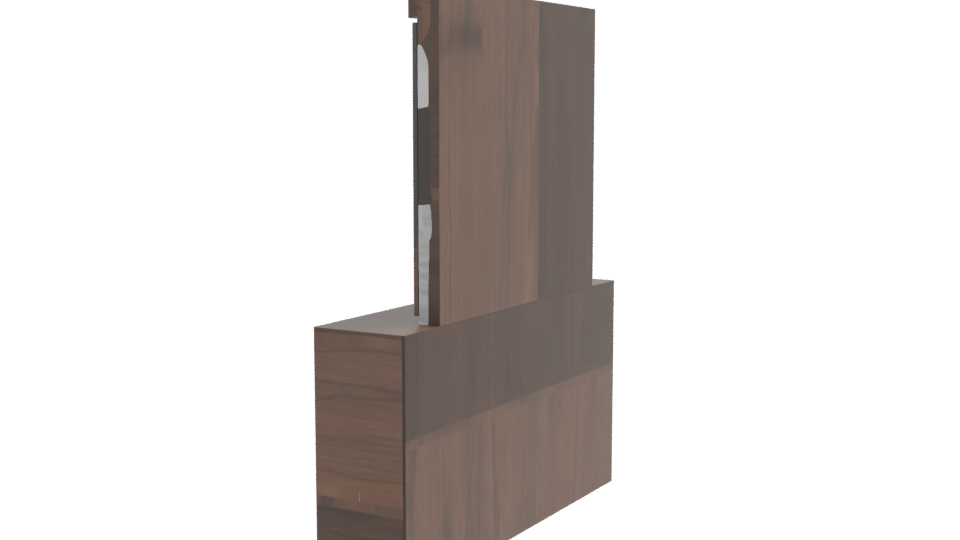 Stylish Makeup Vanity Table 3D - Professional 3D Model Render 3