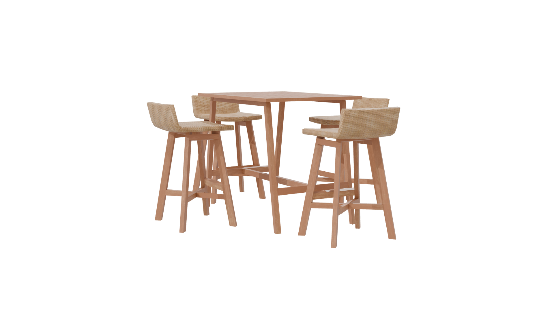 Stylish Modern Dining Set 3D - Professional 3D Model Render 7