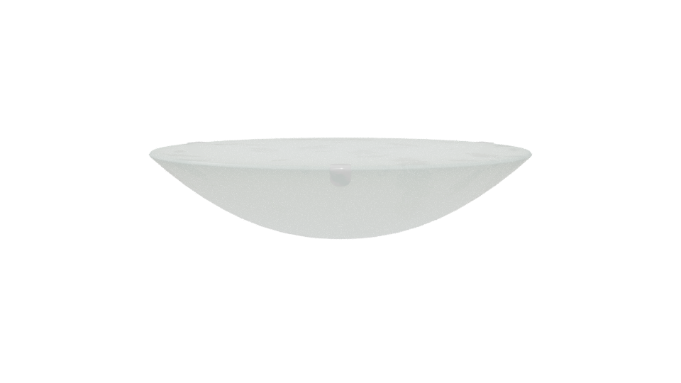 Elegant Shallow Glass Bowl 3D - Professional 3D Model Render 5