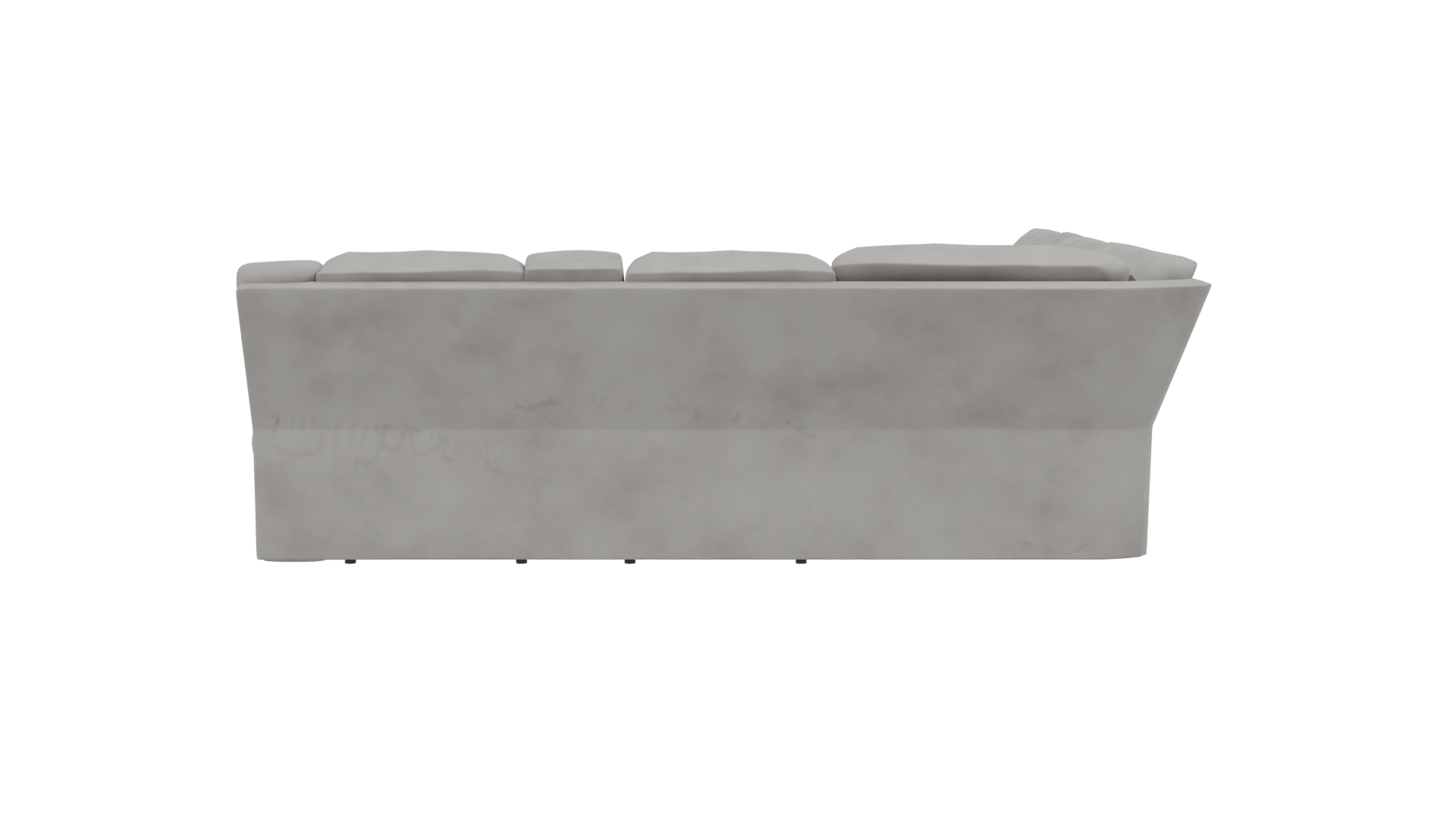 Contemporary L-Shaped Sofa Model - Professional 3D Model Render 2