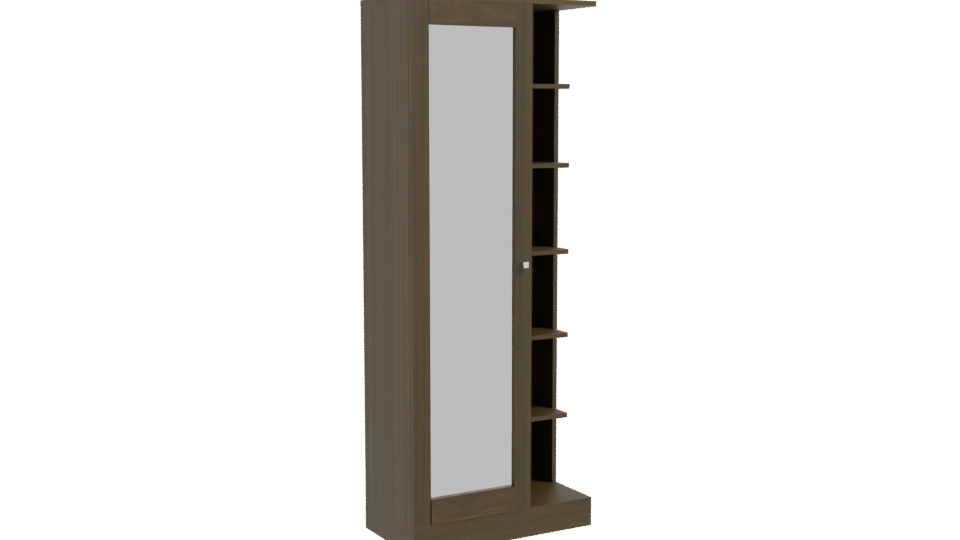 Stylish Wooden Storage Cabinet 3D - Professional 3D Model Render 10