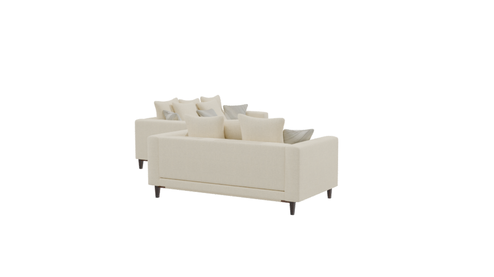 Contemporary Sofa Set 3D Model - Professional 3D Model Render 9
