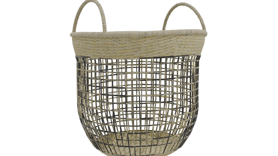 Stylish Woven Storage Basket 3D - Professional 3D Model Render 10
