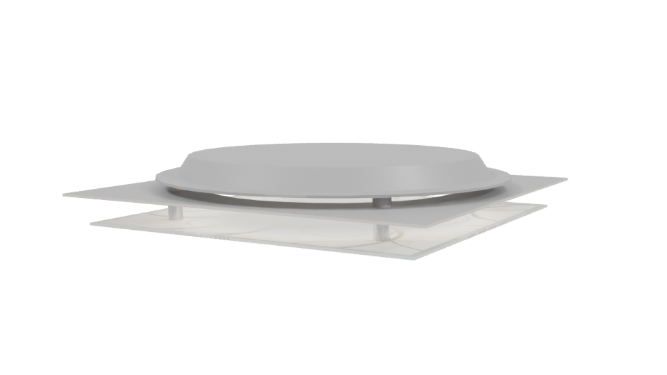 Stylish Circular Ceiling Light Fixture - Professional 3D Model Render 3