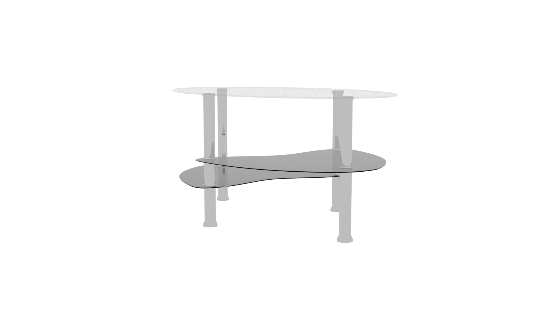 Black Modern Center Table 3D - Professional 3D Model Render 7