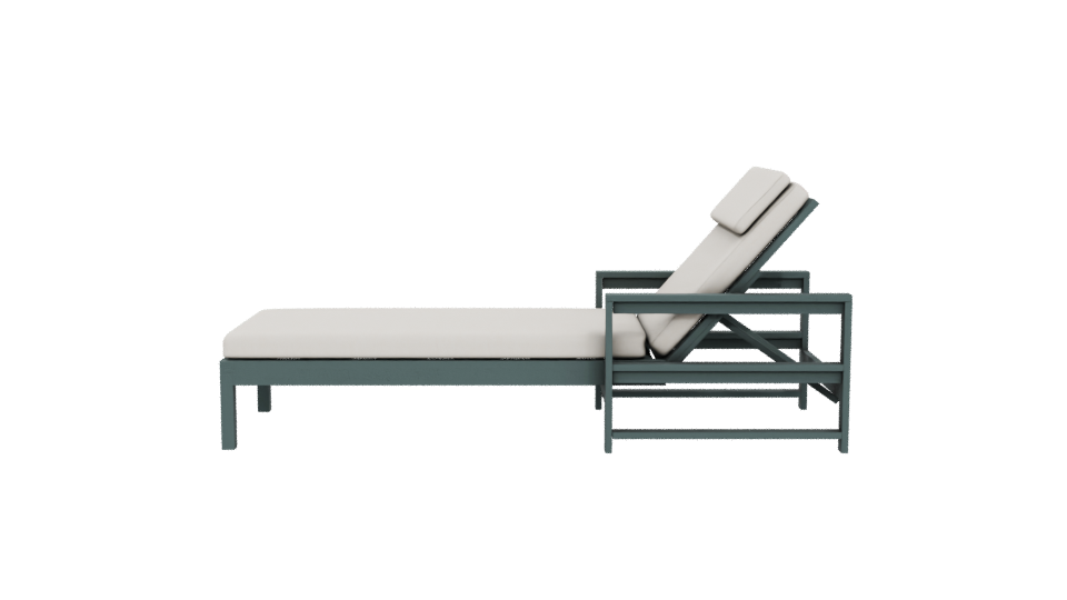 Stylish Outdoor Lounge Chair 3D - Professional 3D Model Render 5